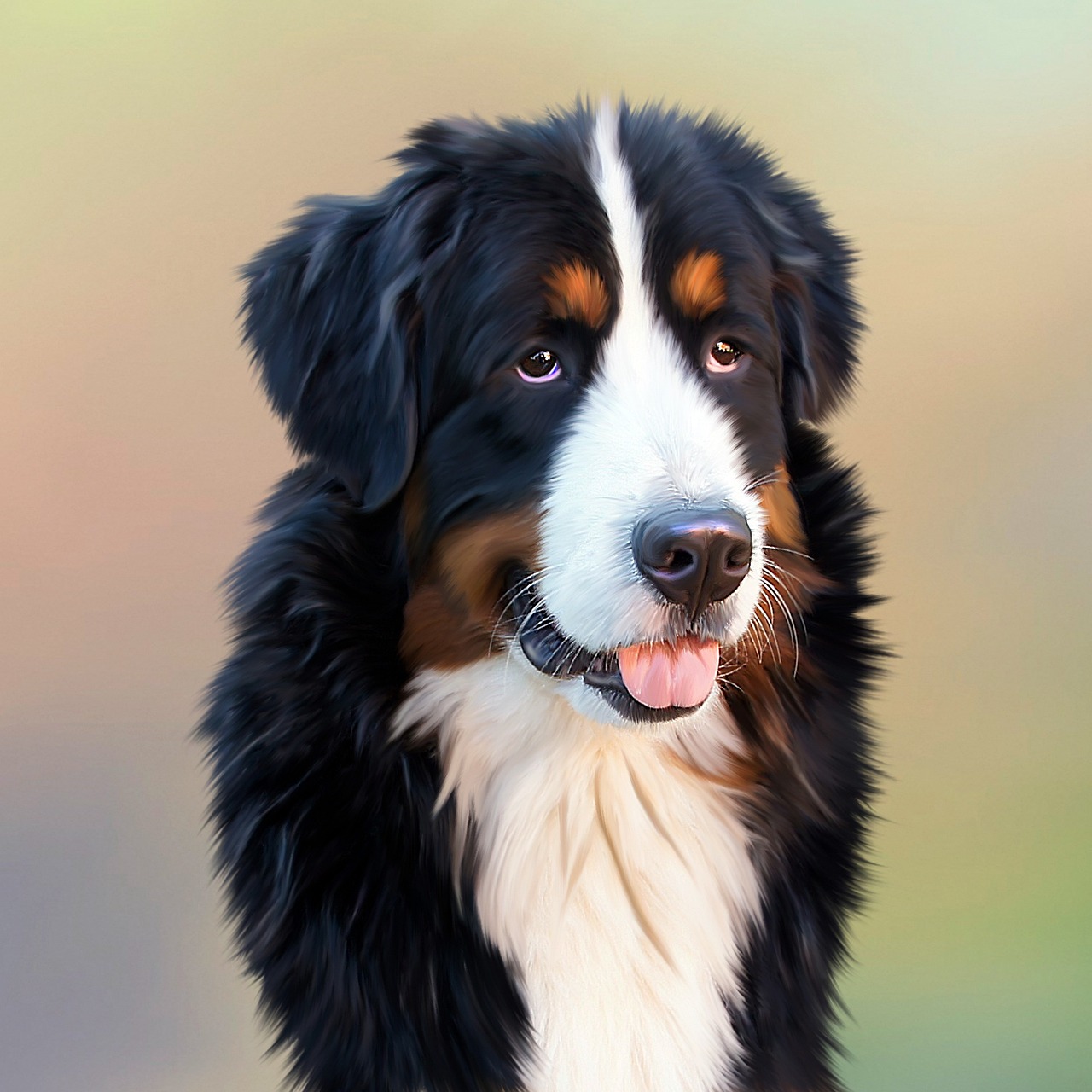 hund mit langem fell